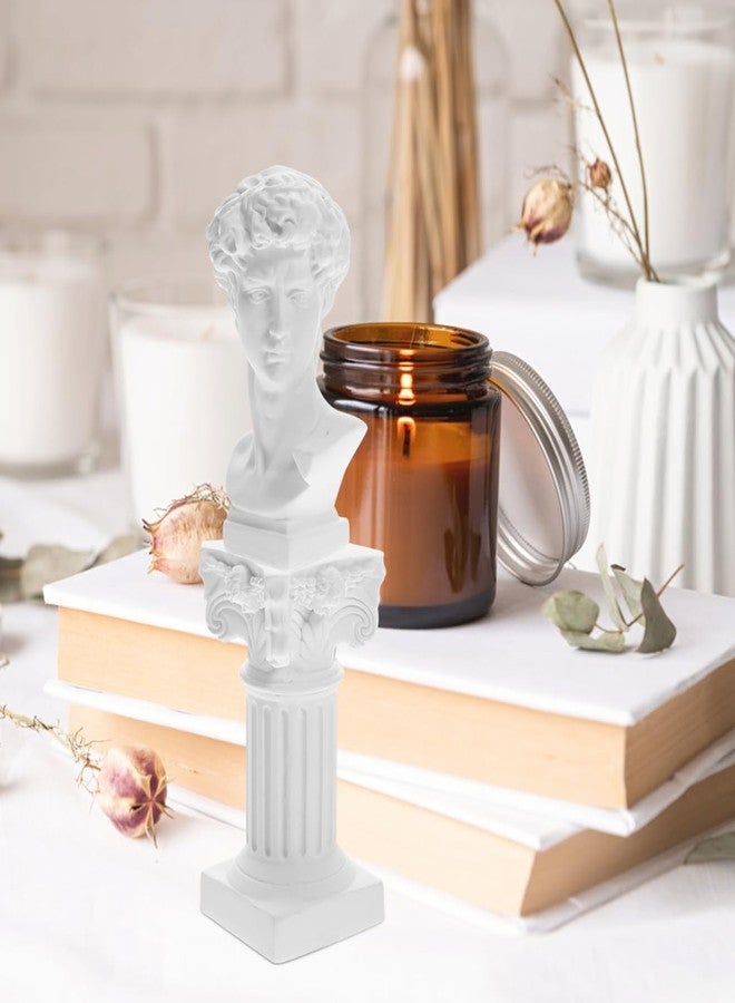 Yardenfun 1 Set Statue Ornaments Roman Figurine Greek Bust Vintage Home Decor Home Accents Decor Plaster Bust Sculpture Vintage Ornaments Resin David Sculpture Bookshelf White Goddess Value - Image 2